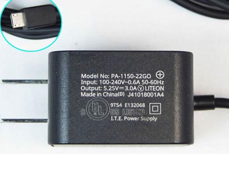 5.25V DC 3.0A Micro USB 15.75W HPノートPC用ACアダプター